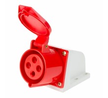 Розетка 124 стационарная 3Р+РЕ 32А 380В IP44  11-8913  REXANT