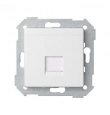 Simon 82 Адаптер со шторками на 1 коннектор UTP (RJ45), FTP (RJ45), RJ12, AMP, S82, S82N, S82 Detail, белый  82005-30  Simon