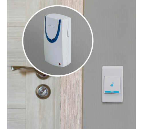 Звонок дверной A03 беспроводной, белый  Б0053277  ЭРА