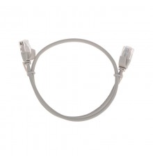 Патч-корд U/UTP CAT 6A (10G), RJ45-RJ45, 28AWG, LSZH, серый, 0.5м REXANT  02-0380-05  REXANT