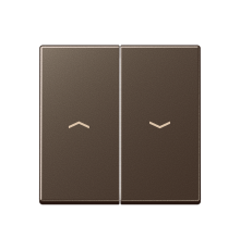 2-я клавиша с символами "стрелки" для баланс. мех. выкл. (кнопок), в компл с AS90-5HP , возможно IP44; дюропласт; мокко; A500 A595PMO  Jung