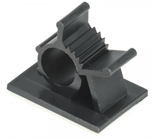 Клипса самоклеящаяся КС-10 черная (24 шт)  UHP40-D10-K02  IEK