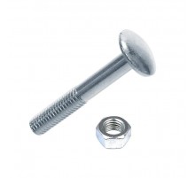 Болт DIN603 мебельный оцинк. М8х30 с гайкой (6 шт) - пакет   108767  Tech-KREP