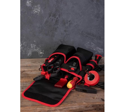 Сумка монтажника поясная с крышкой и ремнем С-14 EKF Professional  C-14  EKF