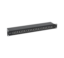 Патч-панель 19",1U, CAT6, 24 порта RJ45, экранированная  RN6PPF241  DKC