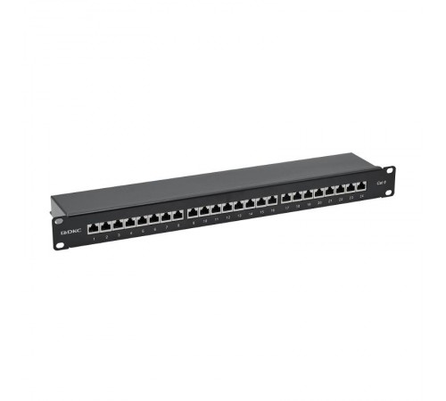 Патч-панель 19",1U, CAT6, 24 порта RJ45, экранированная  RN6PPF241  DKC