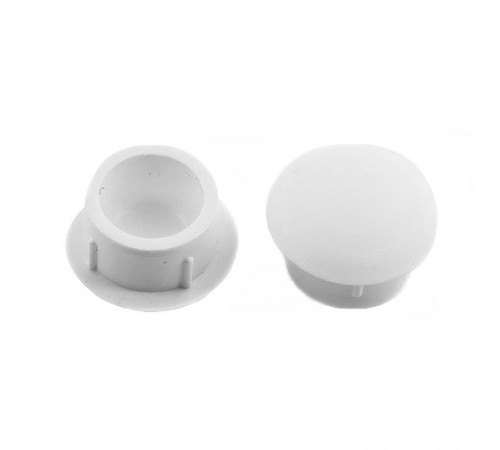 Заглушка декоративная 10 мм белая (35 шт) - пакет   108869  Tech-KREP