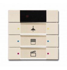 6129/01-82-500 Сенсор управления с ИК-приемником, 3/6-кл., слоновая кость  6135-0-0157  2CKA006135A0157  ABB