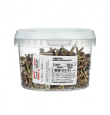 Саморезы оконные с буром 3,9х19 желтые (500 шт) - ведро мал ( 0,658 кг)  116807  Tech-KREP