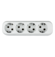 Колодка УЗ-4-GRAND четырехместная с заземлением 5140  4690612000503  IN HOME