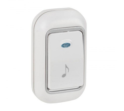 Звонок беспр. в розетку Classic (бел.-сер. 51 мелод. с индик. 4 ур.) EKF  DBS-002  EKF