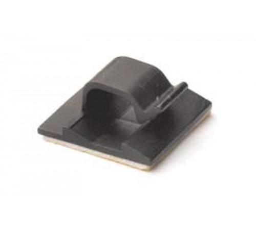 Клипса самоклеящаяся для кругл.кабеля,черная, 12.3х8х12  25433  DKC