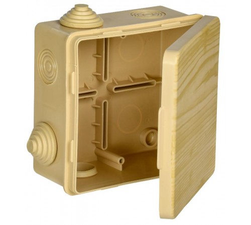 Коробка расп. КМ 100х100х50мм о/к IP54 8 вв. сосна  UKO31-100-100-050-K34-54  IEK