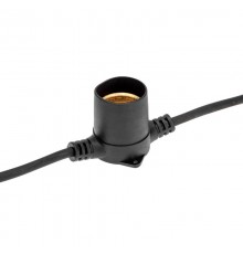 Белт-Лайт 10 м, черный каучук, шаг 50 см, 20 патронов, IP44  331-331  NEON-NIGHT