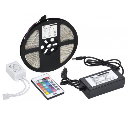 Комплект светодиодной ленты DIY (5050RGB60-14,4-IP65-12В 5м + др. + конт.)   LSR2-3-060-65-1-05-S2  IEK