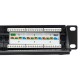Патч-панель TERACOM 19'' Cat.5E 1U неэкранирован UTP 24 порта RJ-45 110 IDC с органайзером  TRC-PPNL-5EUTP-C1U24  EKF