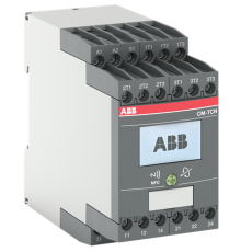 Реле контроля температуры CM-TCN.011P, Uпит= 24 AC/DC, -200..+850°C, пружинные клеммы (LCD дисплей + протокол связи NFC)  1SVR760740R0110  ABB