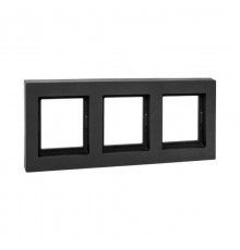 3 - местная рамка, IP44, чёрная, пластик Эпика EKF  UP1-FPB-03-44  EKF