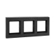 3 - местная рамка, IP44, чёрная, пластик Эпика EKF  UP1-FPB-03-44  EKF