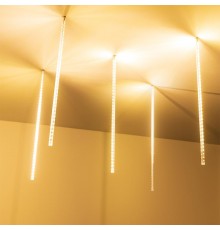 Светодиодная гирлянда ARD-ICEFALL-CLASSIC-D12-500-5PCS-CLEAR-72LED-LIVE WARM (230V, 6W)  026050  Arlight