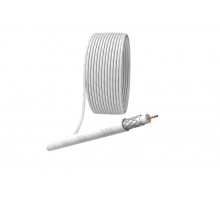 ЭРА Кабель коаксиальный RG-6U, 75 Ом, CCS/(оплётка Al 48%), PVC, цвет белый, бухта 10 м, SIMPLE  Б0044598  ЭРА