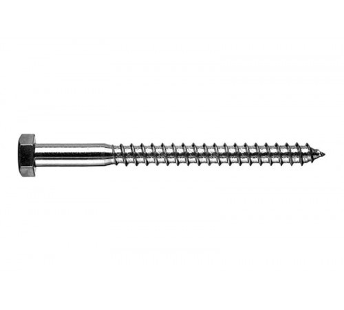Сантехнический шуруп 8х180 DIN 571 глухарь цинк (10 шт/уп)  PR08.9735  Промрукав