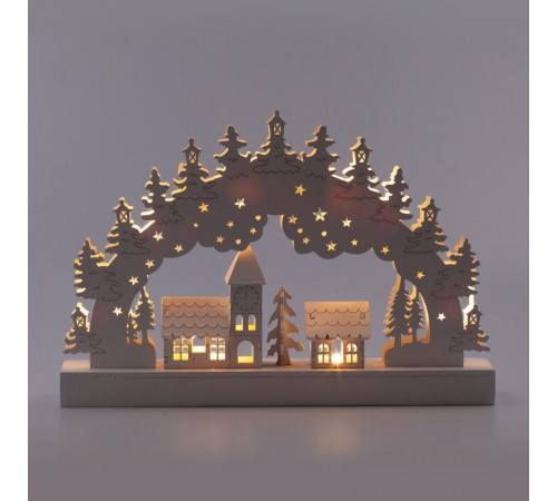 Новогодний декоративный светильник Зима EGNDS-02   с подсветкой, 32*20 см, 2АА, IP20  Б0051929  ЭРА