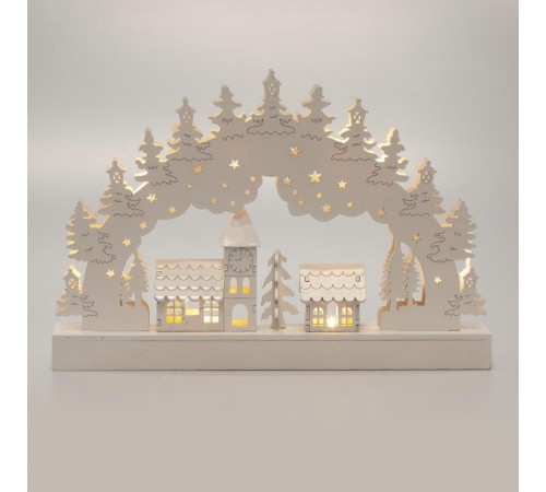 Новогодний декоративный светильник Зима EGNDS-02   с подсветкой, 32*20 см, 2АА, IP20  Б0051929  ЭРА