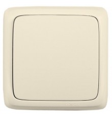 Выключатель открытой установки, одноклавишный, с изолирующей пластиной, цвет слоновая кость  ВА16-113-01  HEGEL