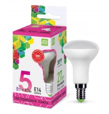 Лампа светодиодная LED-R50-standard 5Вт 230В Е14 6500К 450Лм  4690612026701  ASD