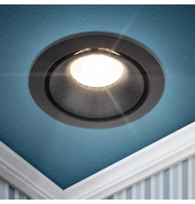 Cветильник встраиваемый алюминиевый KL100 BK MR16 GU5.3 черный  Б0055585  ЭРА