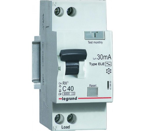 Выключатель автоматический дифференциального тока RX3 1п+N 32А C 30мА тип AC  419402  legrand