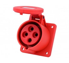 Розетка для скрытой проводки 3Р+РЕ 32А 380В IP44 РЩ-103  26263DEK  DEKraft