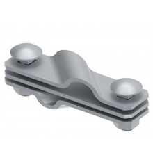 Соединитель диагональный стержня заземления D-16, гор. цинк, 391122  МС-122-ГЦ   Ostec