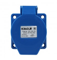 Розетка 323-32А-6h-220AC-2P+PE-IP44  229456  КЭАЗ