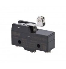 Миниатюрный конц. вык. 1НО1НЗ шарнирного короткого рычажного типа с металлическим роликом  34030DEK  DEKraft