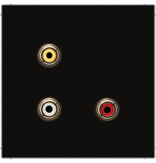 2x Cinch Audio (RCA) / Composite Video MALS1031SW Jung