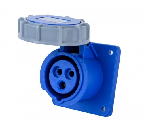 Розетка для скрытой проводки 2Р+РЕ 32А 220В IP67 РЩ-103  26267DEK  DEKraft