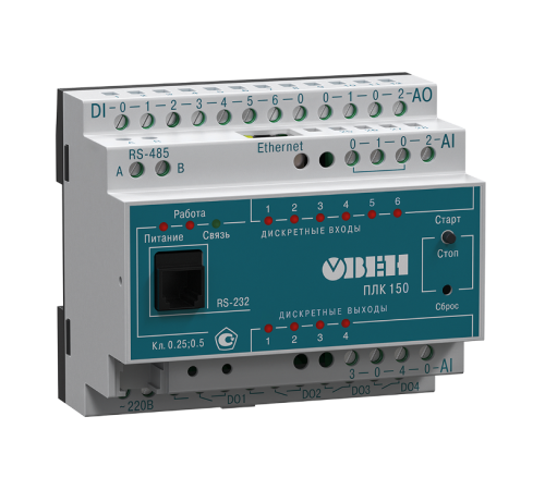 Контроллер программируемый логический ПЛК150-220.А-М  10749  ОВЕН