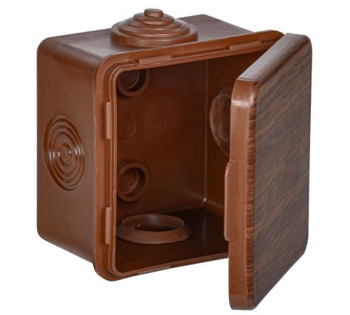 Коробка расп. КМ 65х65х50мм о/к IP54 4 вв. дуб  UKO31-065-065-050-K24-54  IEK