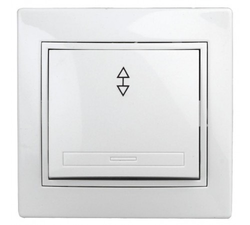 1-103-01 Intro Переключатель, 10А-250В, IP20, СУ, Plano, белый  Б0027599  Intro