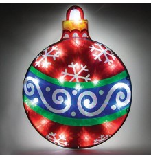 Фигура световая  "Новогодний шар"  LT036   20 диодов  (белый 6500К), 1,5м шнур, IP20  26944  Feron