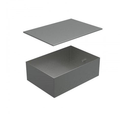 BOX/6-8 Металлическая коробка с крышкой для заливки в пол 249,6х167,6х75мм, для люков 70062, 70082  70161  Ecoplast