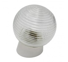 Светильник пылевлагозащищенный под лампу для ЖКХ НБП 01-60-004 с наклонным основанием Гранат стекло IP20 E27 max 60Вт D150 шар  Б0052009  ЭРА