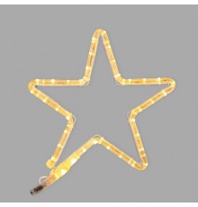 Фигура "Звездочка" цвет ТЕПЛЫЙ БЕЛЫЙ, размер 30*28 см   501-211  NEON-NIGHT