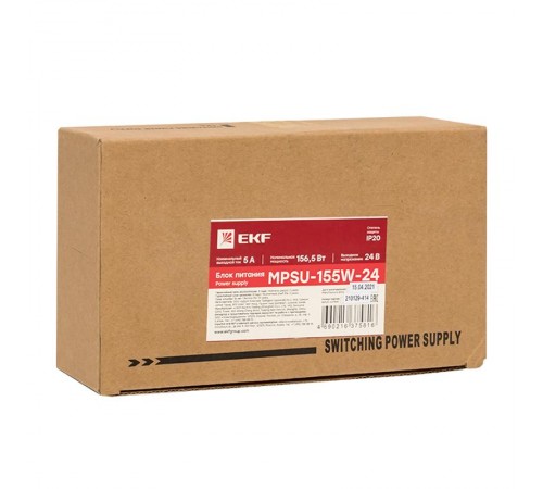 Блок питания 24В с функцией ИБП MPSu-155W-24 EKF PROxima  mpsu-155w-24  EKF