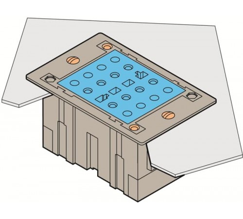 Блок PC-E-VA Клеммный для цепей полярности, контакт до разрыва, монтаж в панель, зажим под болт  1SNA166763R0200  TE