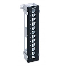 Патч-панель PPWBL-12 Модульная настенная на 12 портов, для модулей Keystone Jack, с подставкой  37788  Hyperline