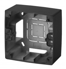 12-6101-05 ЭРА Коробка наклад. монтажа 1 пост, Эра12, антрацит  Б0043164  ЭРА