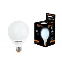 Лампа энергосберегающая КЛЛ-G80-15 Вт-4000 К-Е27  SQ0323-0166  TDM